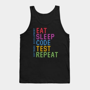 Eat Sleep Code Test Repeat Tank Top